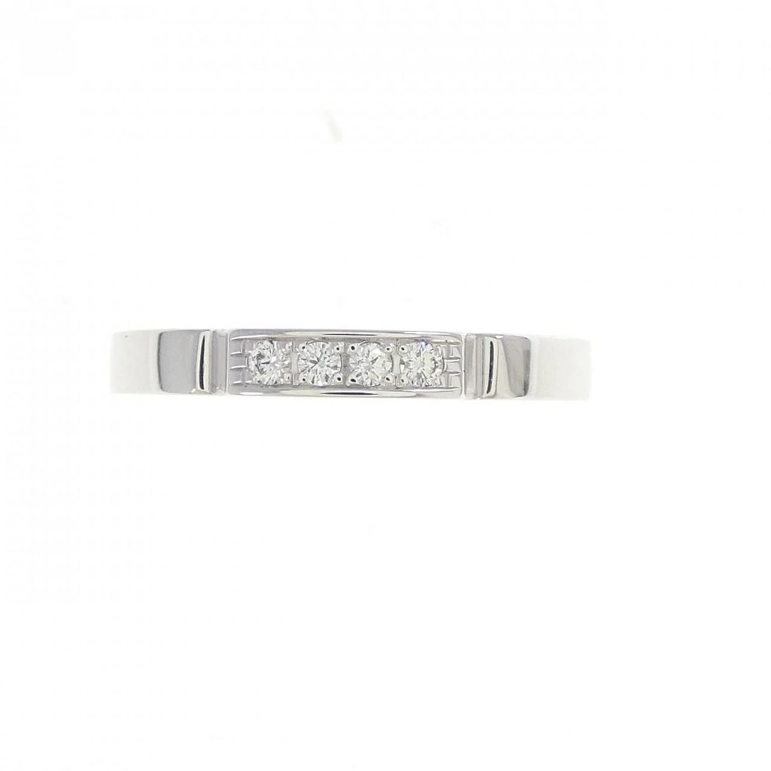 CARTIER MYON PHANTELE 4P RING: Cartier Myon Phantele 4P Ring Brand: Cartier Type: Ring Material: 750 White Gold Main Stone Natural Color: White Gold Size: 4-4.5 (US size) Accessories: None Accessories Notice: When