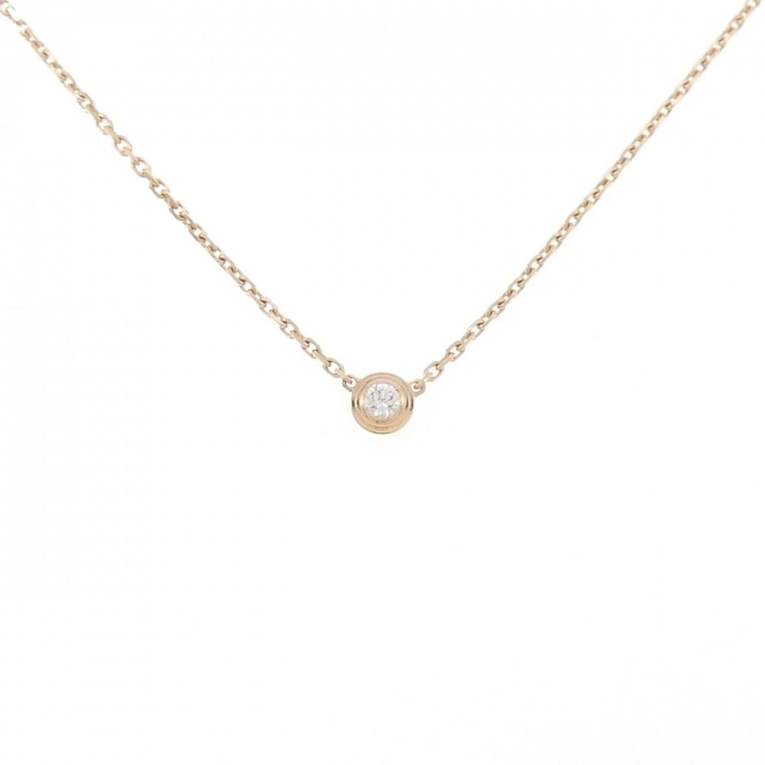 CARTIER D'AMOUR EXTRA SMALL NECKLACE: Cartier d'Amour Extra Small Necklace Brand: Cartier Type: Necklace Material: 750 Pink Gold Main Stone Natural Color: Pink Gold Size: 40 43cm Accessories: None Accessories Notice: When