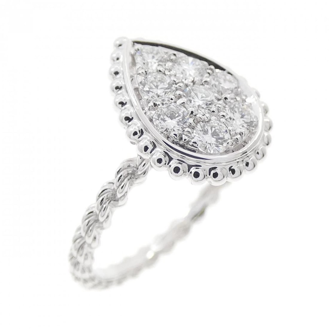 BOUCHERON SERPENT POEM SMALL RING: Boucheron Serpent Poem Small Ring Brand: Boucheron Type: Ring Material: 750 White Gold Main Stone Natural Color: White Gold Size: 5 (US size) Accessories: None Accessories Notice: When pur