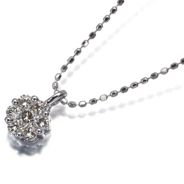 DIAMOND NECKLACE 18K WHITE GOLD: Diamond Necklace 18K White Gold Brand: Unbranded Type: Necklace Material: 18K / 750 / White Gold Main Stone Natural Color: White Gold Size: Necklace length: 36 / 40cm Accessories: None Acc