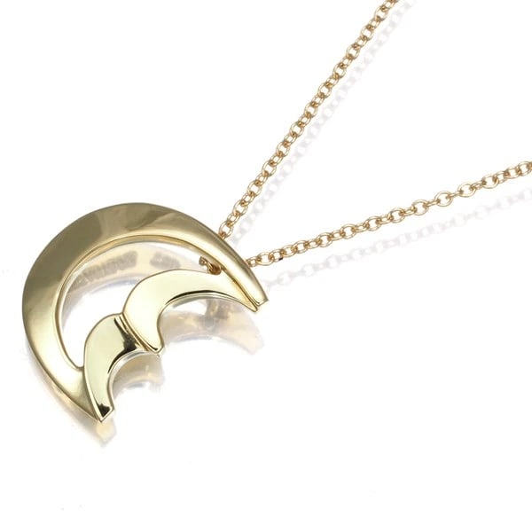 TIFFANY&CO. NECKLACE CRESCENT MOON: Tiffany&Co. Necklace Crescent Moon Brand: Tiffany & Co. Type: Necklace Material: 18K / 750 / Yellow Gold Color: Yellow Gold Size: Necklace length: 40cm Accessories: None Accessories Notice: