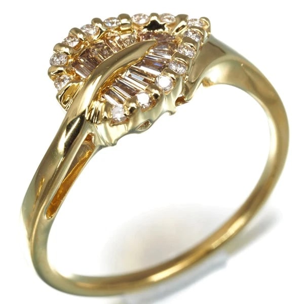 DIAMOND LEAF RING - 2