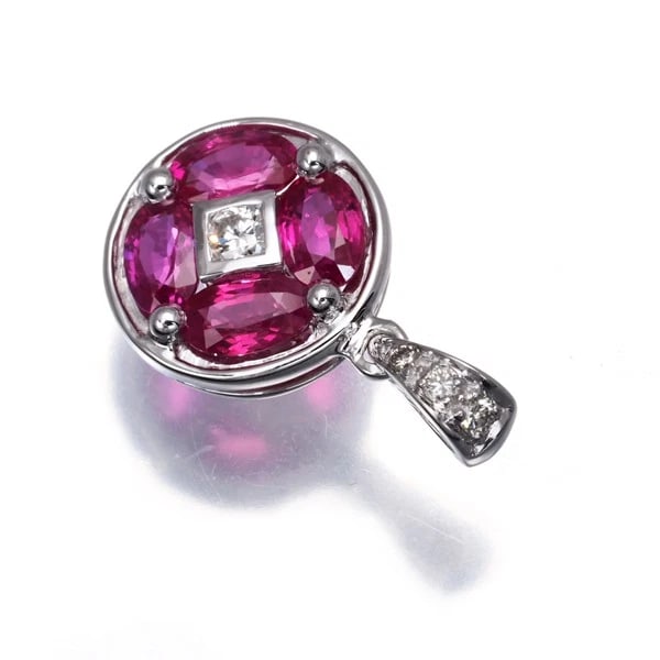 RUBY DIAMOND PENDANT - 2