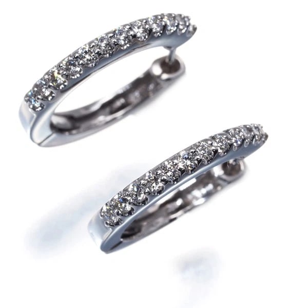 DIAMOND HOOP EARRINGS (1 of 3)