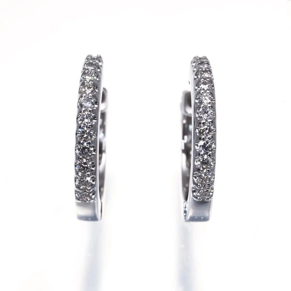 DIAMOND HOOP EARRINGS - 2
