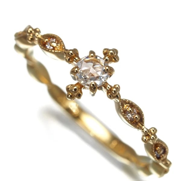 ROSE-CUT DIAMOND RING - 2
