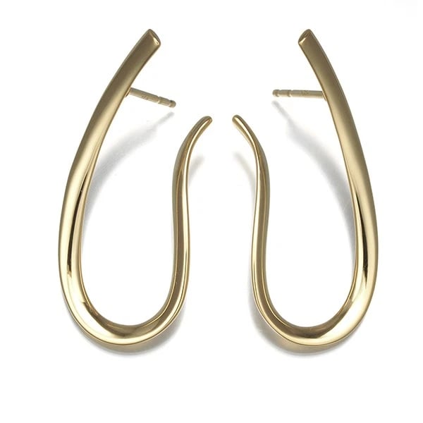 GEORG JENSEN EARRINGS INFINITY: Georg Jensen Earrings Infinity Brand: Georg Jensen Type: Earrings Material: 18K / 750 / Yellow Gold Color: Yellow Gold Size: Design size: 33.7 x 13.8mm Accessories: None Accessories Notice: