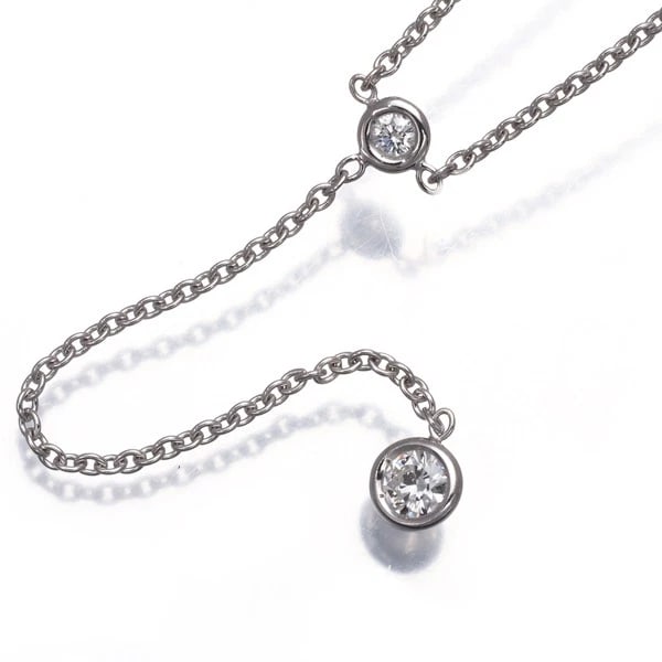 CHRISTIAN DIOR NECKLACE: Christian Dior Necklace Brand: Christian Dior Type: Necklace Material: 18K / 750 / White Gold Main Stone Natural Color: White Gold Size: Necklace length: 38 / 39cm Accessories: None