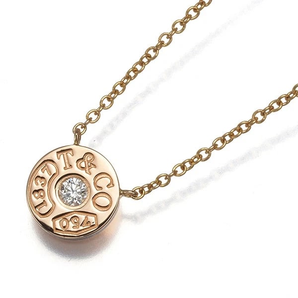 TIFFANY&CO. NECKLACE DIAMOND: Tiffany&Co. Necklace Diamond Brand: Tiffany & Co. Type: Necklace Material: 18K / 750 / Rose Gold Main Stone Natural Color: Rose Gold Size: Necklace length: 41cm Accessories: None Accessories