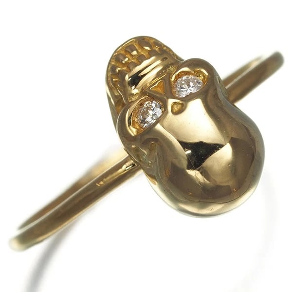 DIAMOND SKULL RING - 2