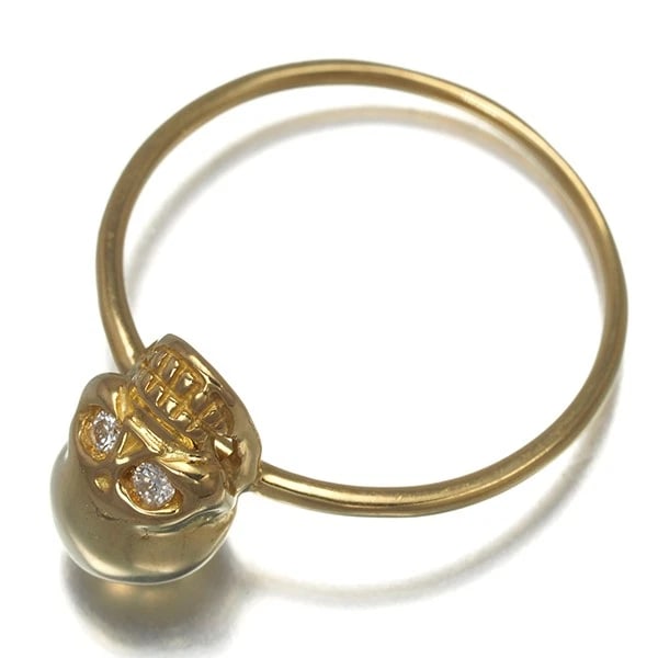 DIAMOND SKULL RING - 3