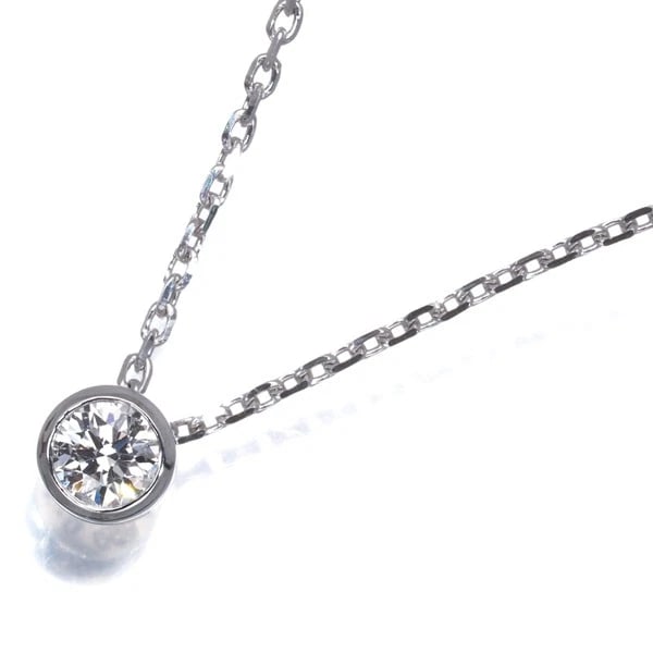 MIKIMOTO NECKLACE SOLITAIRE: Mikimoto Necklace Solitaire Brand: MIKIMOTO Type: Necklace Material: 950 / Platinum Main Stone Natural Color: Platinum Size: Necklace length: 38cm Accessories: None Accessories Notice: When