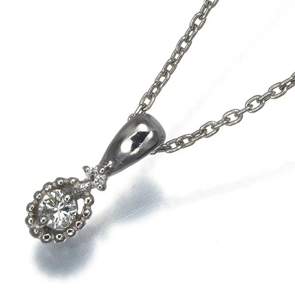 CHRISTIAN DIOR NECKLACE: Christian Dior Necklace Brand: Christian Dior Type: Necklace Material: 900 / 850 / Platinum Main Stone Natural Color: Platinum Size: Necklace length: 35 / 39cm Accessories: None Accessories