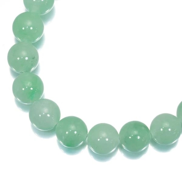 JADE BEADS NECKLACE SILVER (1 of 3)