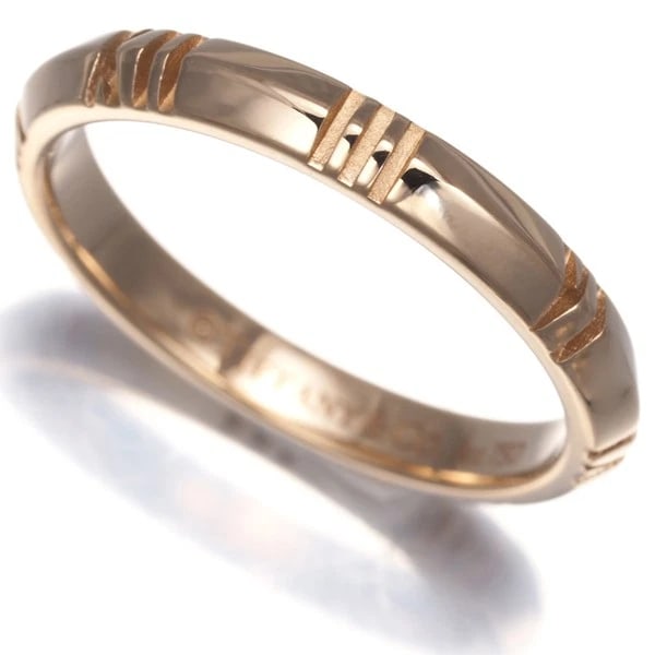 TIFFANY&CO. RING CLOSED ATLAS: Tiffany&Co. Ring Closed Atlas Brand: Tiffany & Co. Type: Ring Material: 18K / 750 / Rose Gold Color: Rose Gold Size: US8 Accessories: None Accessories Notice: When purchasing pre-owned goods,