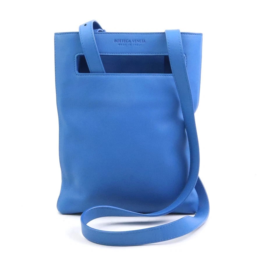 BOTTEGAVENETA CROSSBODY SHOULDER BAG BLUE LEATHER (1 of 11)