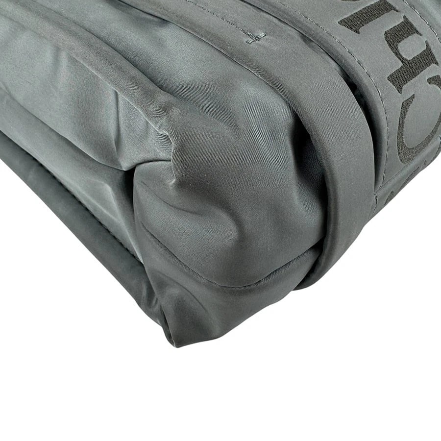 CHLOE WOODY SMALL HANDBAG SHOULDER BAG GRAY NYLON - 7