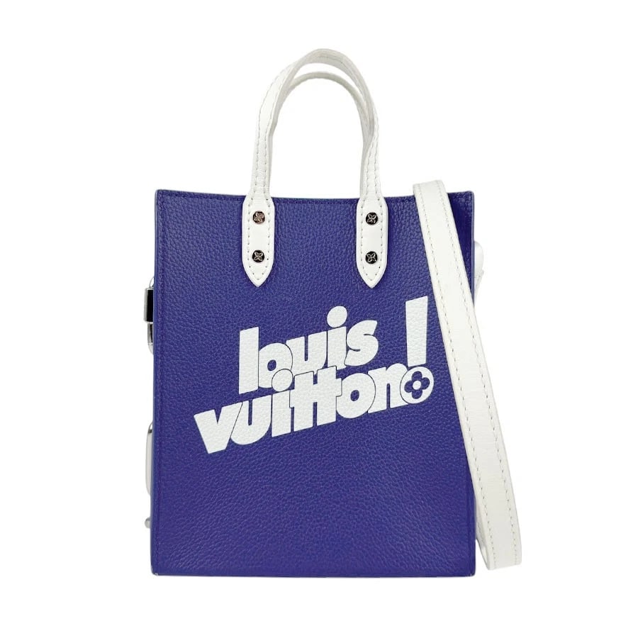 LOUIS VUITTON EVERYDAY SAC PLAT HANDBAG SHOULDER BAG: LOUIS VUITTON Everyday Sac Plat Handbag Shoulder Bag Brand: LOUIS VUITTON Type: Handbag Material: Leather Color: Navy Blue/White Size: Size [inch] W:6.3inx H:7.5inx D:2.4in Handle Length:6.7in