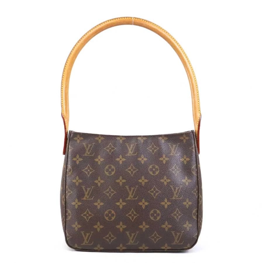 LOUIS VUITTON MONOGRAM LOOPING MM SHOULDER BAG BROWN (1 of 11)