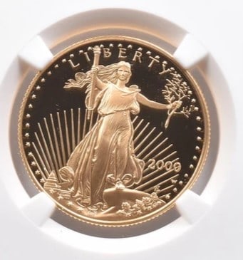 2000-W $25 AMERICAN GOLD EAGLE MERCANTI (1 of 2)