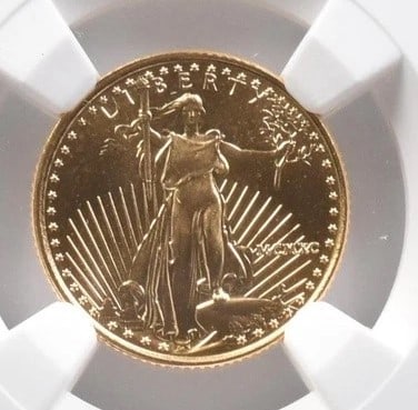 1990 $5 AMERICAN GOLD EAGLE (1 of 2)