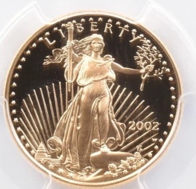 2002-W $10 AMERICAN GOLD EAGLE (1 of 2)