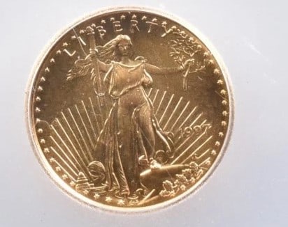 1997 $5 AMERICAN GOLD EAGLE MINT: 1997 $5 American Gold Eagle Mint Grade : MS69 Composition : Gold Denomination : $5 Year : 1997 Country of Origin : None Mint Location : None Brand/Mint : None Accessories: None <