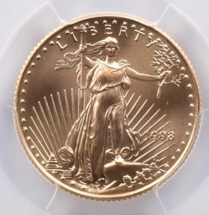 1998 $10 AMERICAN GOLD EAGLE (1 of 2)