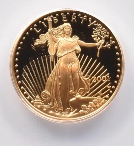 2001-W $10 AMERICAN GOLD EAGLE (1 of 2)