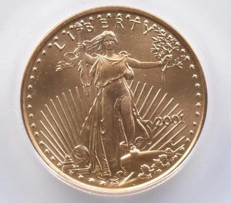 2001 $10 AMERICAN GOLD EAGLE (1 of 2)