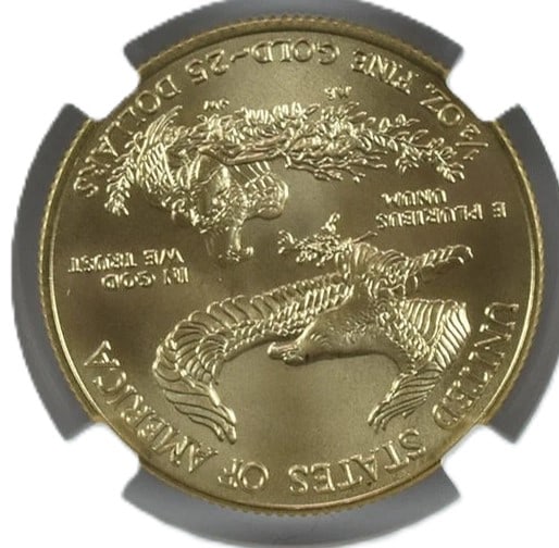 MINT ERROR 2021 $25 GOLD EAGLE - 2