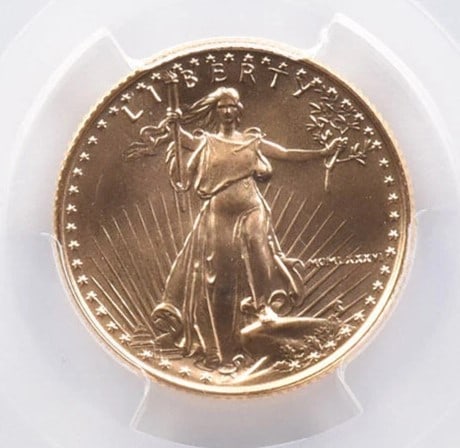 1986 $10 AMERICAN GOLD EAGLE (1 of 2)