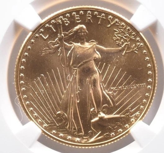 1988 $25 AMERICAN GOLD EAGLE GOLD (1 of 2)