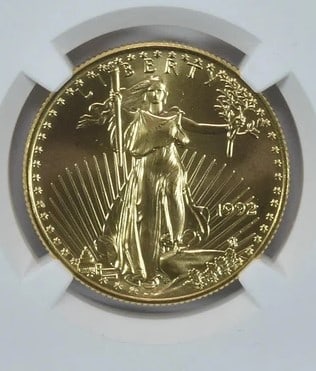 1992 $25 AMERICAN GOLD EAGLE (1 of 2)