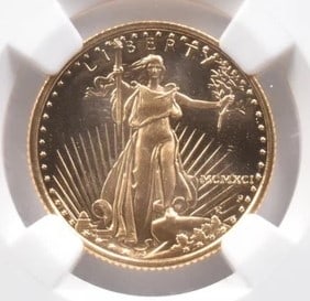 1991-P $10 AMERICAN GOLD EAGLE (1 of 2)