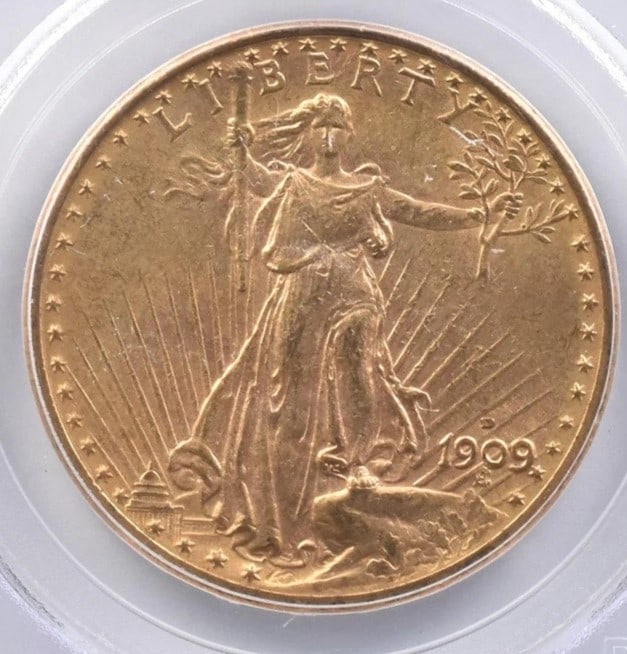 1909-D $20 SAINT GAUDENS GOLD DOUBLE EAGLE (1 of 2)