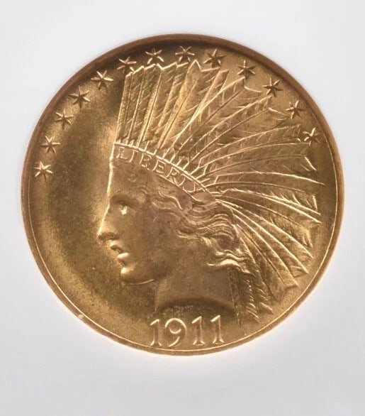 1911 $10 INDIAN HEAD GOLD EAGLE (1 of 2)