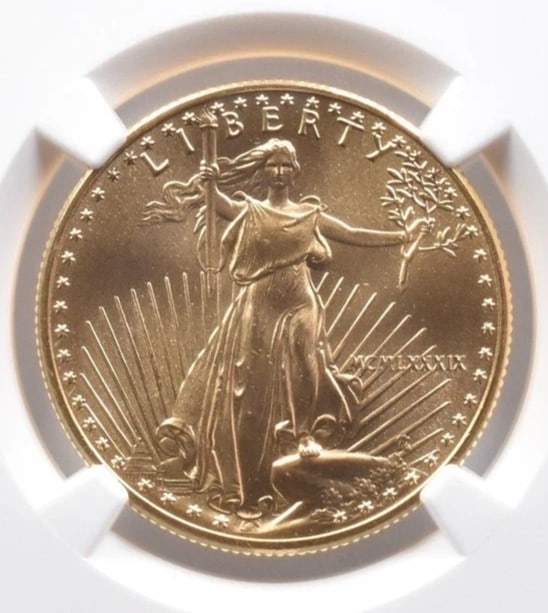 1989 $25 AMERICAN GOLD EAGLE (1 of 2)