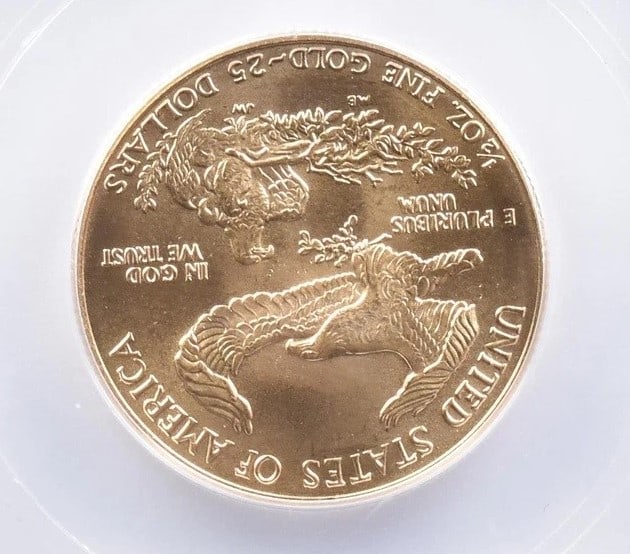 1988 $25 AMERICAN GOLD EAGLE (1 of 2)