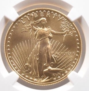 1989 $25 AMERICAN GOLD EAGLE (1 of 2)