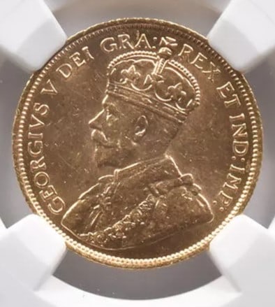 1912 CANADA 5 DOLLARS GOLD (1 of 2)