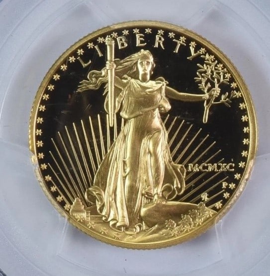 1990-P $25 AMERICAN GOLD EAGLE MOY (1 of 2)