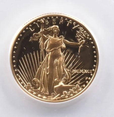 1991-P $10 AMERICAN GOLD EAGLE (1 of 2)