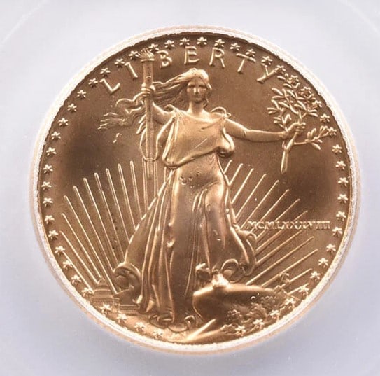 1988 $25 AMERICAN GOLD EAGLE (1 of 2)