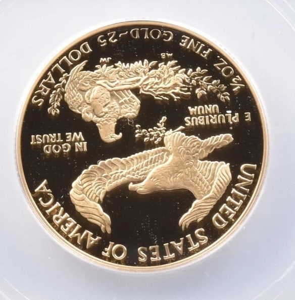 1990-P $25 AMERICAN GOLD EAGLE - 2