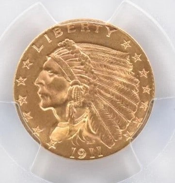 1911 $2.50 INDIAN HEAD GOLD QUARTER (1 of 2)