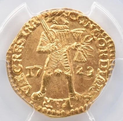 1729 NETHERLAND UTRECHT GOLD DUCAT (1 of 2)