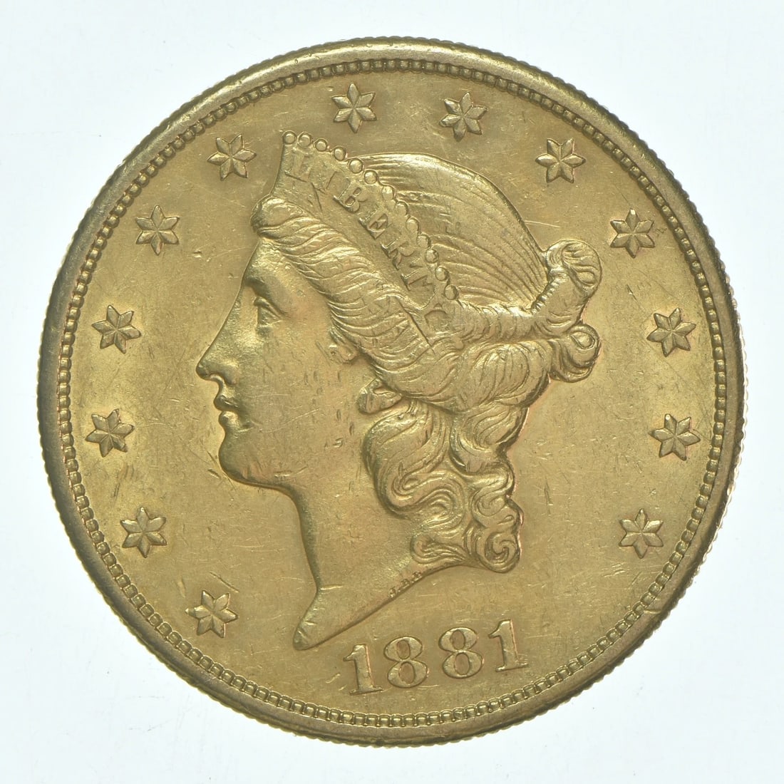 1881-S $20 LIBERTY HEAD GOLD DOUBLE EAGLE (1 of 2)