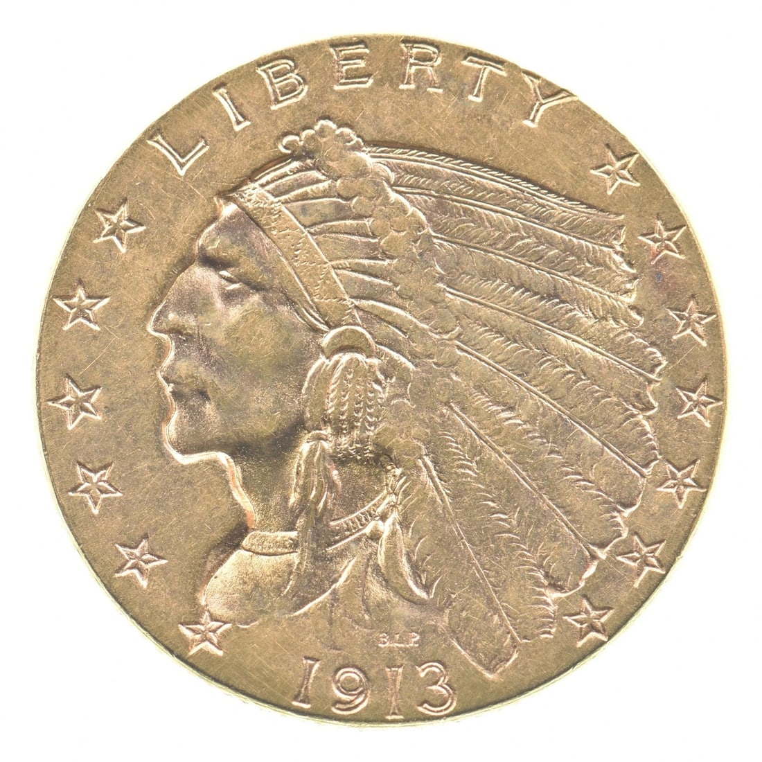 1913 $2.50 INDIAN HEAD GOLD QUARTER EAGLE (1 of 2)