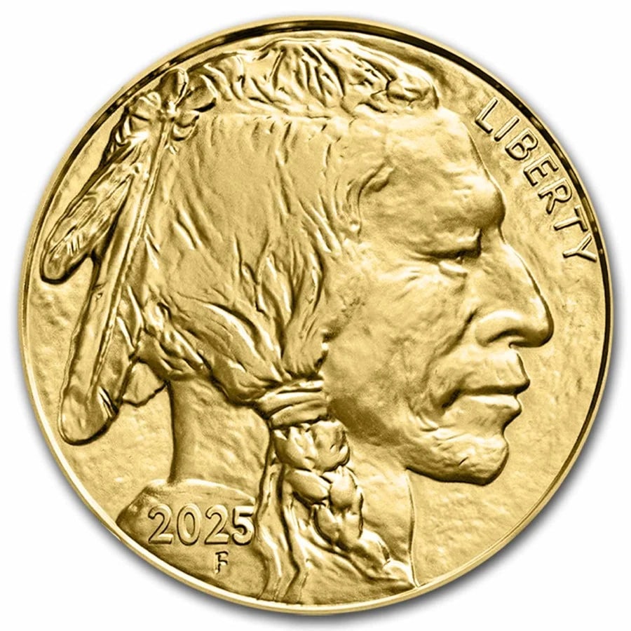 2025 1 OZ GOLD BUFFALO $50 GOLD COIN BU (1 of 2)
